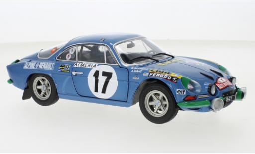 Diecast model cars Alpine A110 1600 s Renault 1600S No.17 Rally Monte Carlo 1972 1/18 Solido