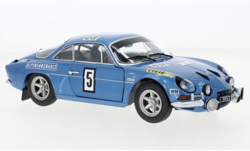 Diecast model cars Alpine A110 1600 s Renault 1600S No.5 Olympia Rally 1972 1/18 Solido