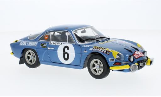 Diecast model cars Alpine A110 1600 s Renault 1600S No.6 Rally Monte Carlo 1972 1/18 Solido