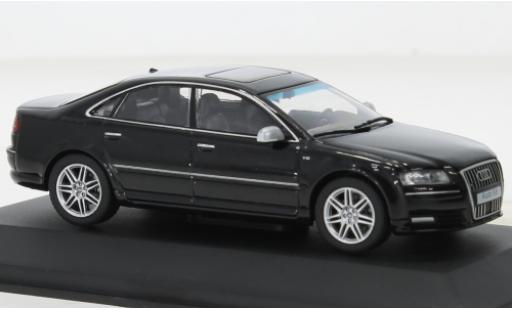 Diecast model cars Audi S8 berline (D3) black 2010 1/43 Solido