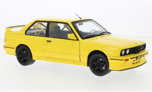 Diecast model cars Bmw M3 coupe (E30) yellow 1990 1/18 Solido