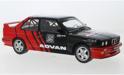 Diecast model cars Bmw M3 coupe (E30) black Advan Drift Team 1990 1/18 Solido