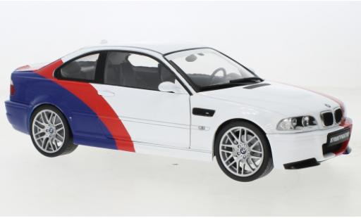 Diecast model cars Bmw M3 coupe (E46) white/D&Atilde;&copy;corer 2000 1/18 Solido