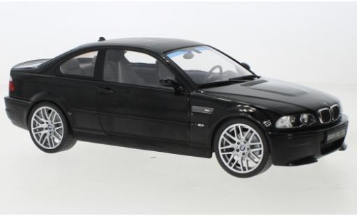 Diecast model cars Bmw M3 CSL (E46) black 2003 1/18 Solido