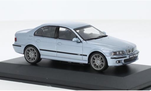 Diecast model cars Bmw M5 berline (E39) metallise blue 2003 1/43 Solido