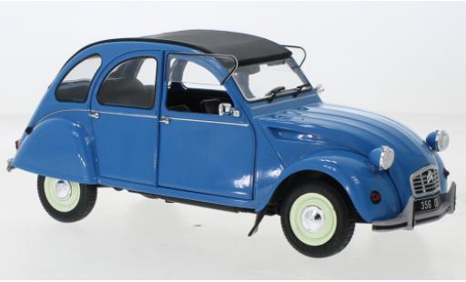 Diecast model cars Citroen 2CV Berline 6 blue 1982 1/18 Solido