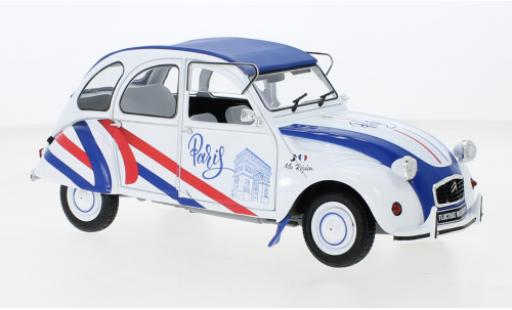 Diecast model cars Citroen 2CV Berline 6 Region Paris white/Dekor 1962 1/18 Solido