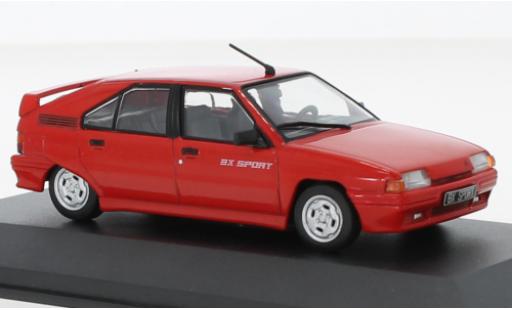 Diecast model cars Citroen BX sport 1.9 8V red 1985 1/43 Solido