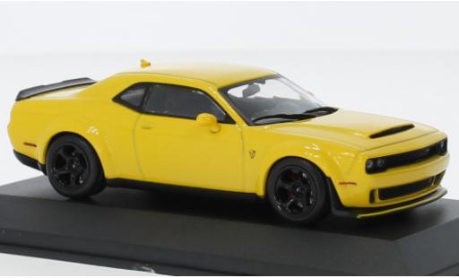 Diecast model cars Dodge Challenger Demon SRT V8 6.2 yellow 2018 1/43 Solido