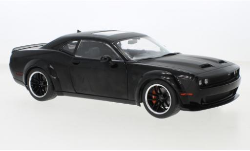 Diecast model cars Dodge Challenger SRT Hellcat Redeye Widebody black 2020 1/18 Solido