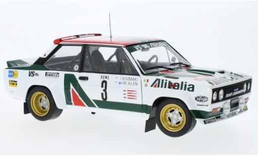 Diecast model cars Fiat 131 Abarth No.3 Alitalia Rally WM Rally Monte Carlo 1979 1/18 Solido