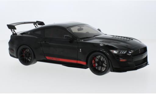 Diecast model cars Ford Mustang Shelby GT500 Ford Mustang Code Red black 2022 1/18 Solido