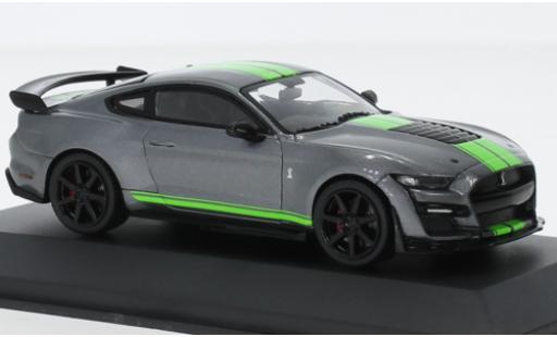 Diecast model cars Ford Mustang Shelby GT500 Ford Mustang rapide Track metallise grey/la chaux 2020 1/43 Solido