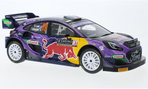 Diecast model cars Ford Puma Rally1 Rally 1 No.19 Red Bull Rally WM Rally Monte Carlo 2022 1/18 Solido