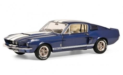 Diecast model cars Shelby Mustang 1967 Ford GT 500 metallise blue/white 1967 1/18 Solido