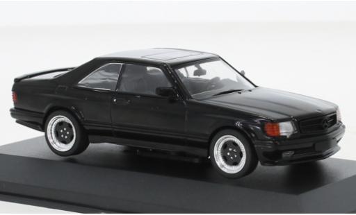 Diecast model cars Mercedes 560 Coupe SEC (C126) AMG Wide Body black 1990 1/43 Solido