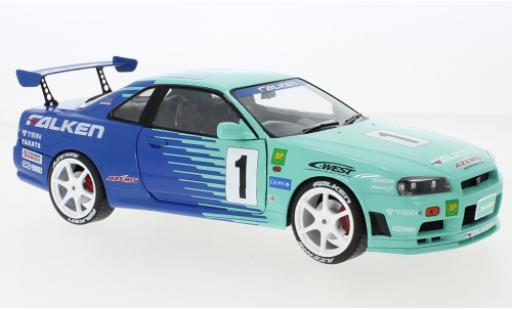 Diecast model cars Nissan Skyline R34 GT-R () RHD No.1 Falken JGTC 1967 1/18 Solido