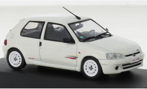 Diecast model cars Peugeot 106 Rallye Rally Phase II white 1995 1/43 Solido