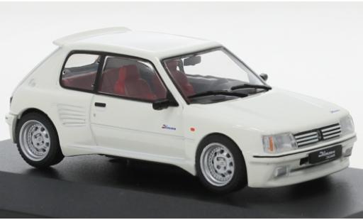 Diecast model cars Peugeot 205 Dimma GTI white 1/43 Solido