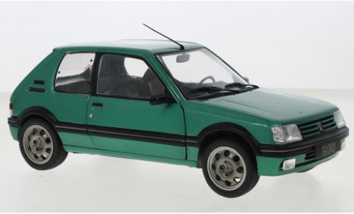 Diecast model cars Peugeot 205 GTI Griffe metallise green 1992 1/18 Solido