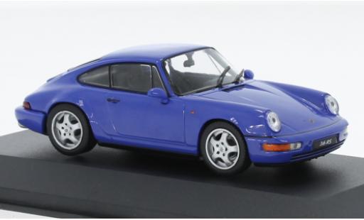 Diecast model cars Porsche 911 RS blue 1992 1/43 Solido