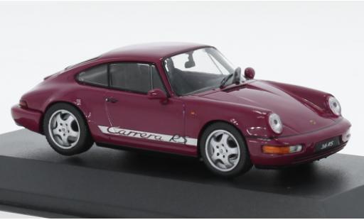 Diecast model cars Porsche 911 RS purple 1992 1/43 Solido