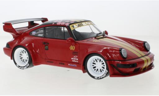 Diecast model cars Porsche 911 RWB red Red Sakura 2021 1/18 Solido