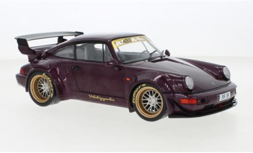 Diecast model cars Porsche 911 RWB metallise purple HEKIGYOKU 2022 1/18 Solido