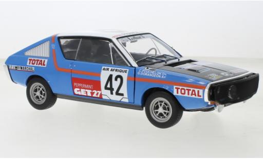 Diecast model cars Renault 17 Base No.42 Rally Abidjan - Nice 1976 1/18 Solido