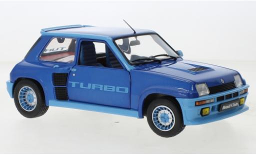 Diecast model cars Renault 5 Turbo metallise blue 1981 1/18 Solido
