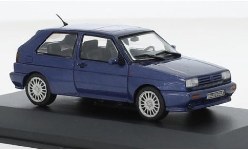 Diecast model cars Volkswagen Golf Base II Rally metallise blue 1990 1/43 Solido