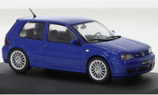 Diecast model cars Volkswagen Golf R32 IV metallise blue 2003 1/43 Solido
