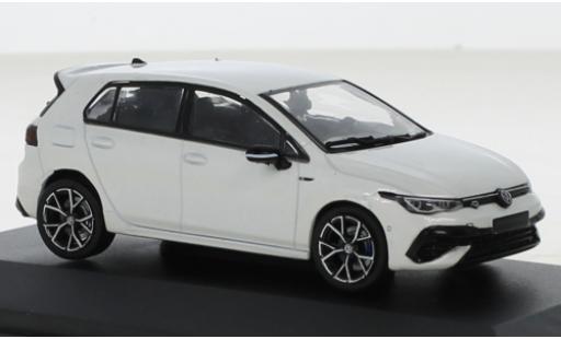 Diecast model cars Volkswagen Golf R VIII metallise white 2021 1/43 Solido