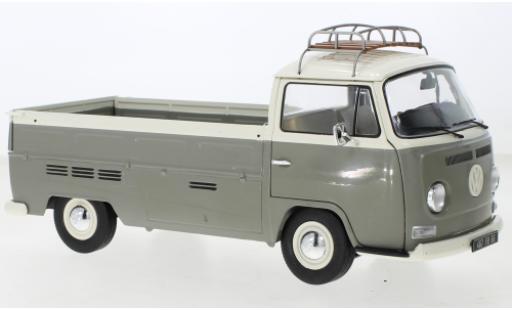 Diecast model cars Volkswagen T2 A Pick Up grey/white 1968 1/18 Solido