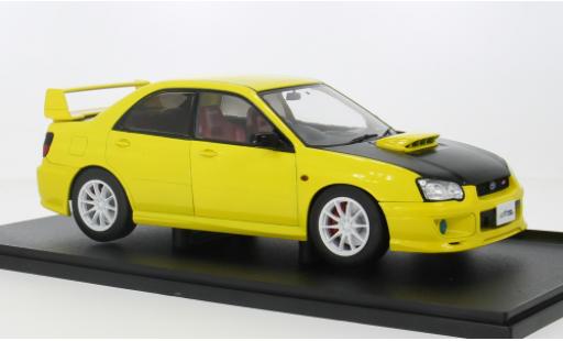 Diecast model cars Subaru Impreza STI WRX yellow/black 1/18 Solido