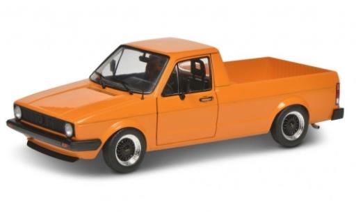 Diecast model cars Volkswagen Caddy MkI MK I orange 1982 1/18 Solido