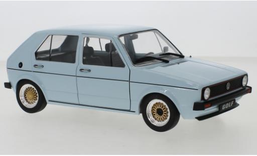 Diecast model cars Volkswagen Golf Base I Custom blue 1/18 Solido