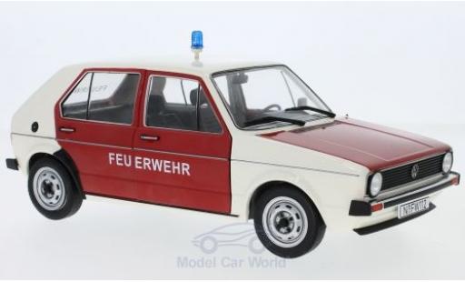 Diecast model cars Volkswagen Golf Base I Fire brigade 1974 1/18 Solido