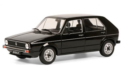 Diecast model cars Volkswagen Golf Base I L black 1983 1/18 Solido