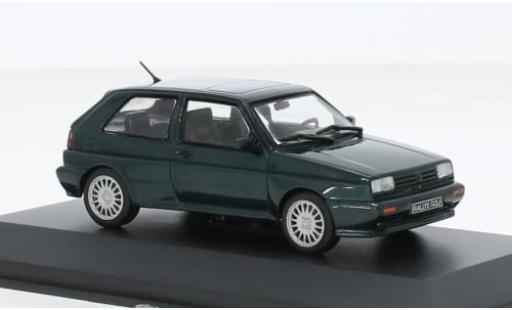 Diecast model cars Volkswagen Golf Rallye G60 II Rally metallise green 1/43 Solido