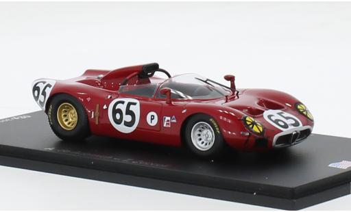 Diecast model cars Alfa Romeo 33 tipo 33 prototipo RHD No.65 IMSA 12h Sebring 1967 1/43 Spark