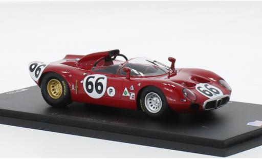 Diecast model cars Alfa Romeo 33 tipo 33 prototipo RHD No.66 IMSA 12h Sebring 1967 1/43 Spark
