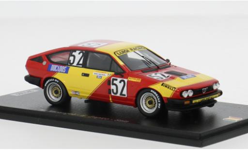 Diecast model cars Alfa Romeo Alfetta gtv V 6 24h Spa 1984 #52 1/43 Spark