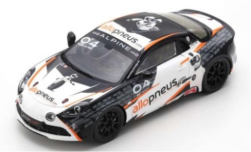 Diecast model cars Alpine A110 cup No.04 AlloPneus Elf Europa 2018 M.Blaise 1/43 Spark