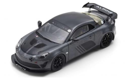 Diecast model cars Alpine A110 gt4 evo metallic grey/black Goodwood 2018 1/43 Spark
