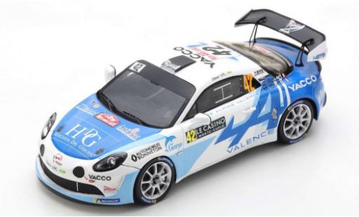 Diecast model cars Alpine A110 rgt Rally No.42 Team Bonneton Rally WM Rally Monte Carlo 2021 C.Robert/M.Duval 1/43 Spark