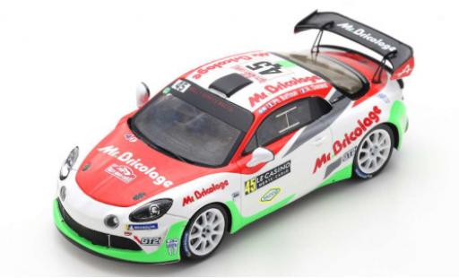 Diecast model cars Alpine A110 rgt Rally No.45 Rally WM Rally Monte Carlo 2021 P.Baffoun/A.Dunand 1/43 Spark