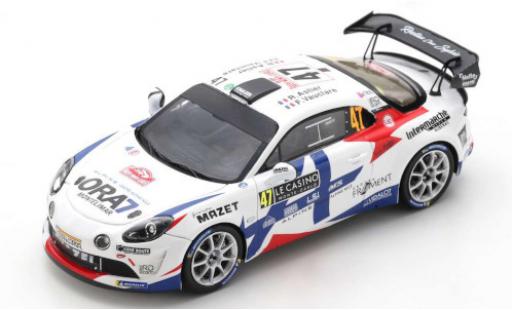 Diecast model cars Alpine A110 r Rally RGT No.47 Chazel Technologie Course Rally WM Rally Monte Carlo 2021 .Astier/F.Vauclare 1/43 Spark