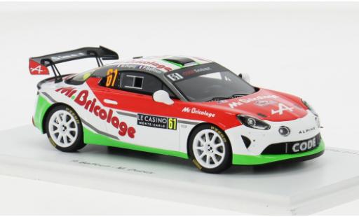 Diecast model cars Alpine A110 rgt Rally No.61 Code Racing Development Rally WM Rally Monte Carlo 2024 1/43 Spark
