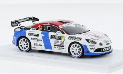 Diecast model cars Alpine A110 rgt Rally No.66 Chazel Technologie Course Rally WM Rally Monte Carlo 2023 1/43 Spark